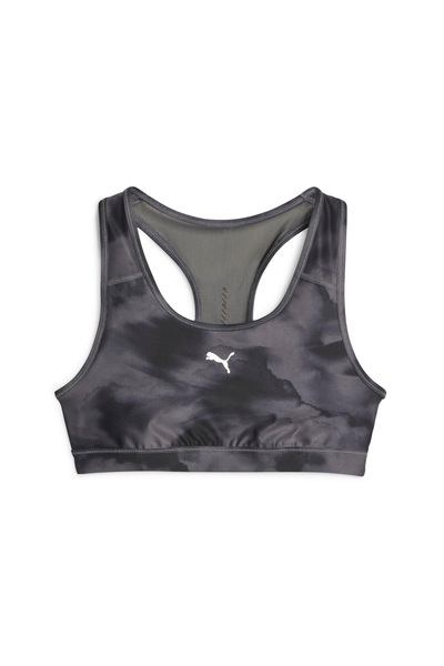 Puma Run 4keeps Mid Impact Aop Sutien de fitness negru pentru femei SUTEN DE FITNESS PENTRU FEMEI 52404401