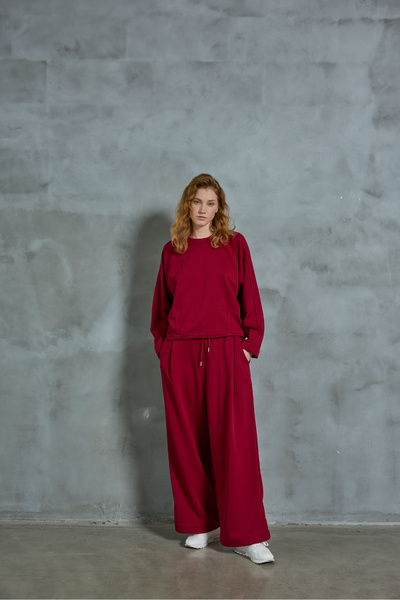 Newmission Cherry Rotten Wide Leg Sweatpants