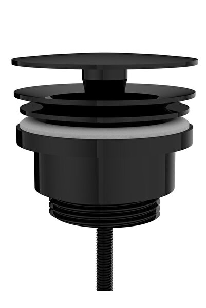 VitrA A4514839 Lavabo Yuvarlak Süzgeci, Parlak Siyah