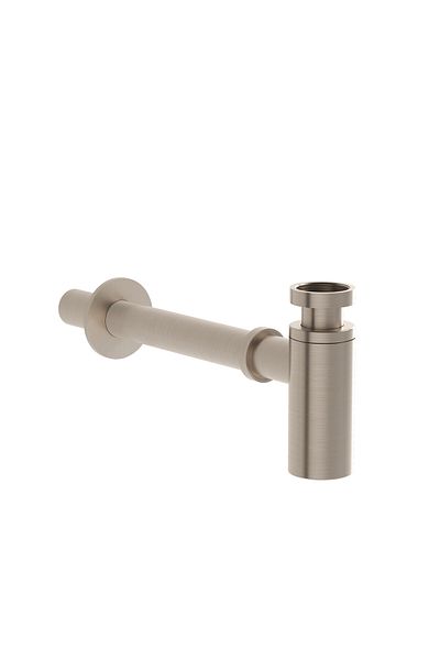 VitrA T Type Sink Drain Trap, Waste Trap Collection, Brushed Nickel