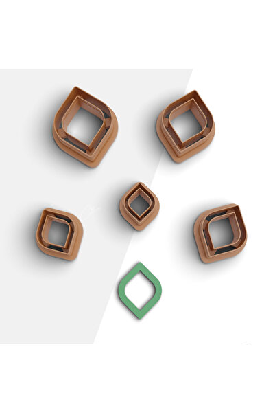 brocutters 5 Size Thin Diamond Shaped Polymer Clay Cutting Mold - Earrings & ...