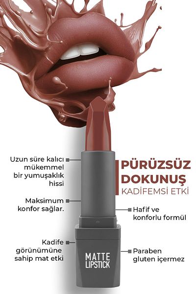 Alix Avien ALIX AVIEN MATTE LIPSTICK 412 WARM BROWN