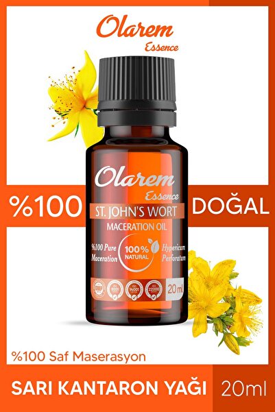 olarem essence زيت نبتة سانت جون - 20 مل طبيعي، نقي، بدون إضافات