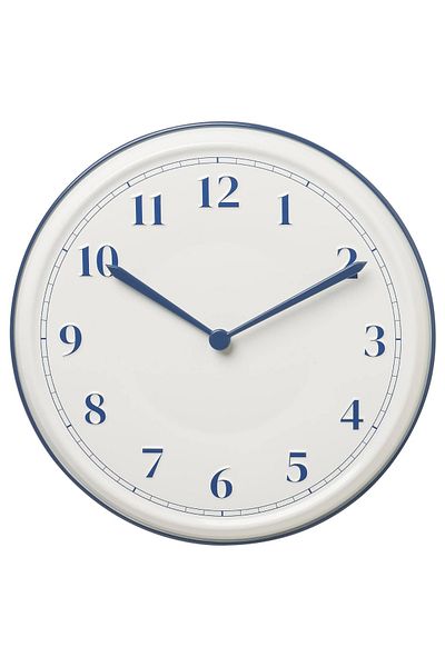 IKEA Lotr ® " Sykomorlönn Wall Clock, White-Blue, 30 cm