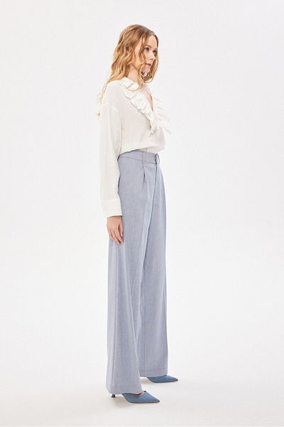 Berr-ın Pantaloni albaștri de damă 124Y 02002130 -ALBASTRU