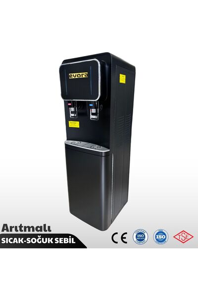 Evora Ofis tipi  Sıcak Soğuk Musluklu Arıtmalı Siyah Su Sebili