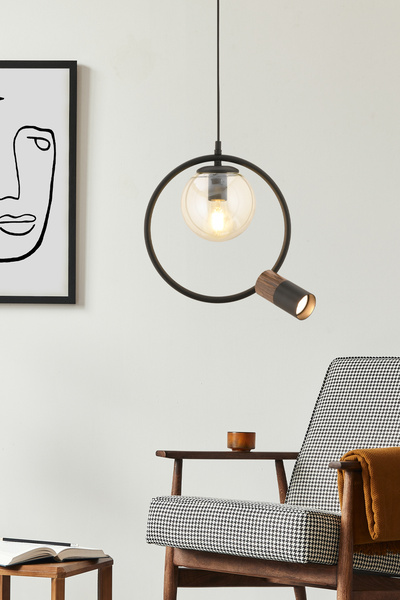 Apliqa Ayaz Tekli Modern Sarkıt Oturma Odası Salon Sarkıt Avize