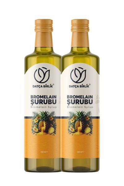 DATÇA BİRLİK 2 Adet Bromelain Ananas İçeren Detox Şurubu 250 ML.