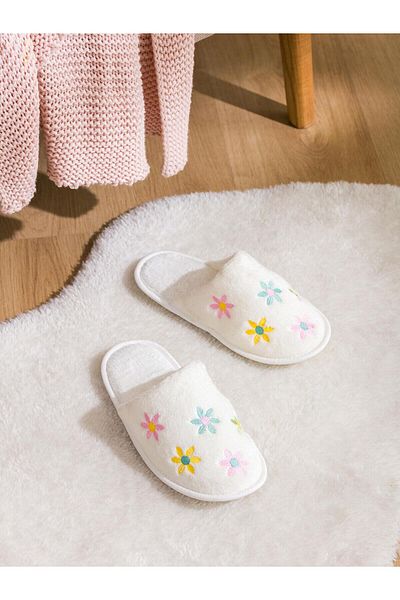LC Waikiki Lcw Steps Floral Embroidered Women's House Slippers
