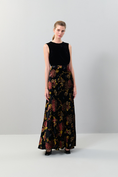 Roman Kadife Maksi Boy Etek Standart Renk K2515065_089