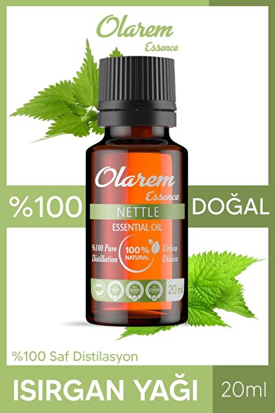 olarem essence زيت نبات القراص المقطر النقي 20 مل - طبيعي وخالي من المواد الم...