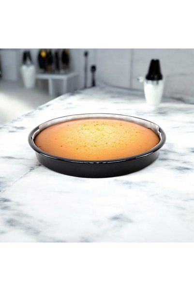 qussine Enamel Baking Tray Round 38cm