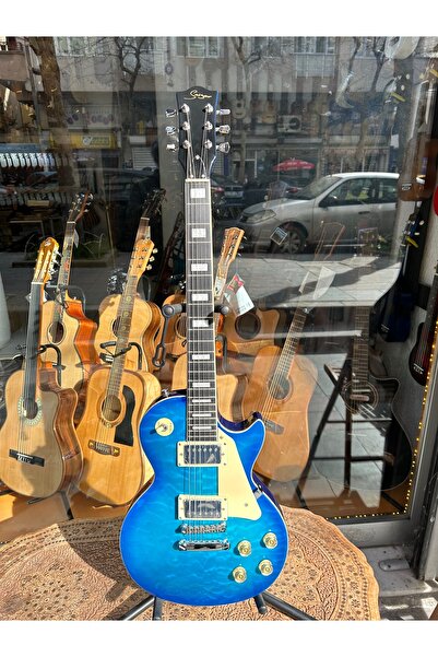 PENA MÜZİK Smìger Les Paul Elektro Gitar Mavi