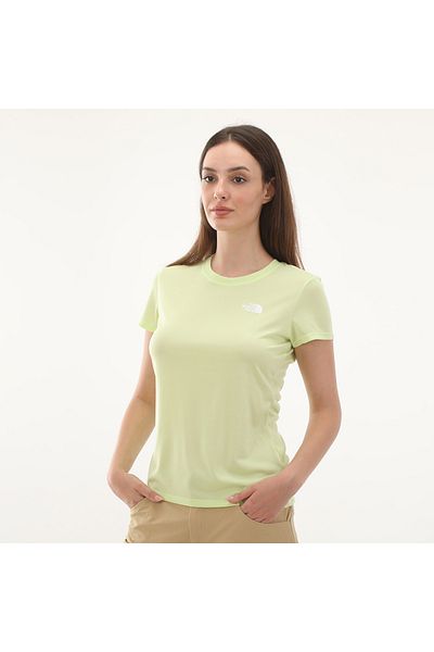 THE NORTH FACE Reaxion Amp Women Green Round Neck T-Shirt