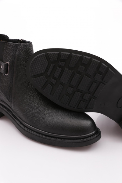 DGN Erkek Bot Siyah Floater Hakiki Deri 2981723210