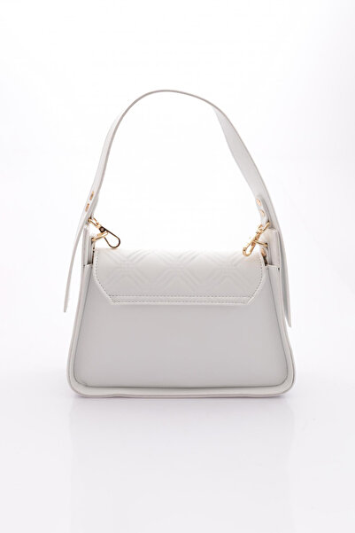 DGN Kadın Kolonlu Büyük Saplı Çanta Beyaz 7153555