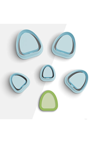 brocutters بوليمر عضوي على شكل - قالب قطع طين منقوش، قالب حلق، قاطع طين، 5 ال...