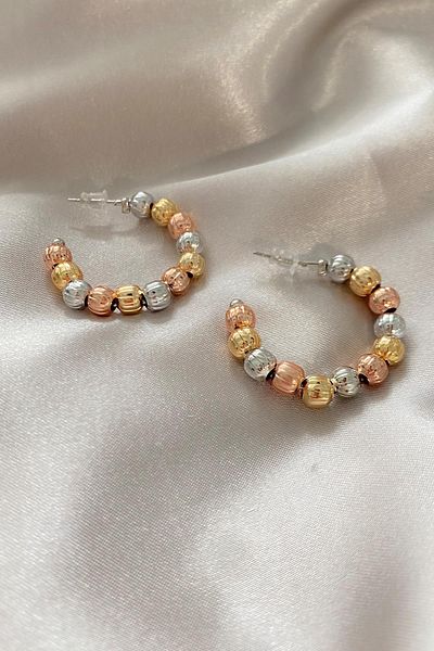 Modex Colorful Heel Hoop Earrings (3cm)