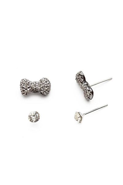 Modex Ribbon figured multiple earrings