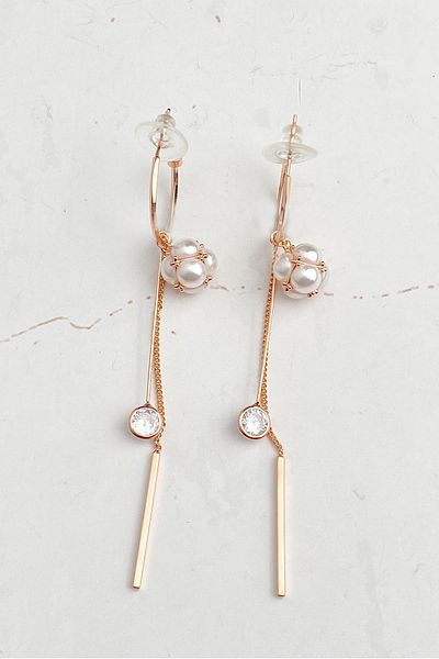 Modex Pearl Ball Dangle Earrings