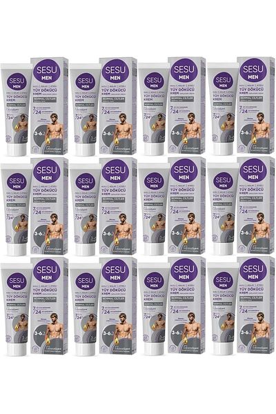 Sesu Hair Removal Cream for Men 100ml (Set of 12)