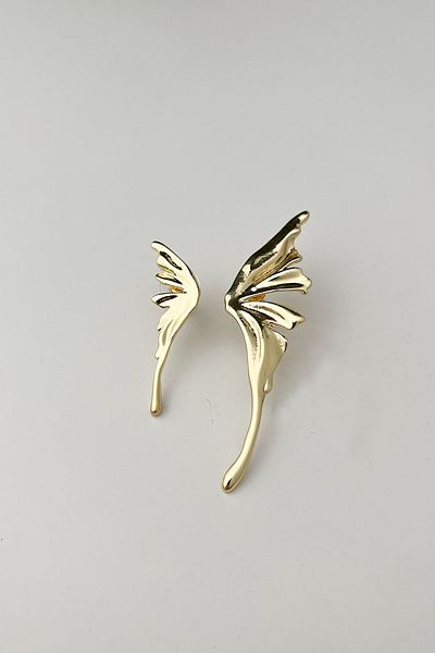 Modex Butterfly Wing Metal Design Earrings (Size:4,5Cm-7Cm)