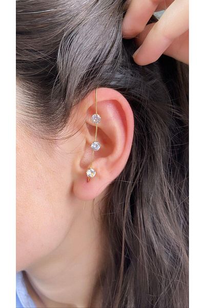 Modex Jewelled Snap-on Cartilage Earrings