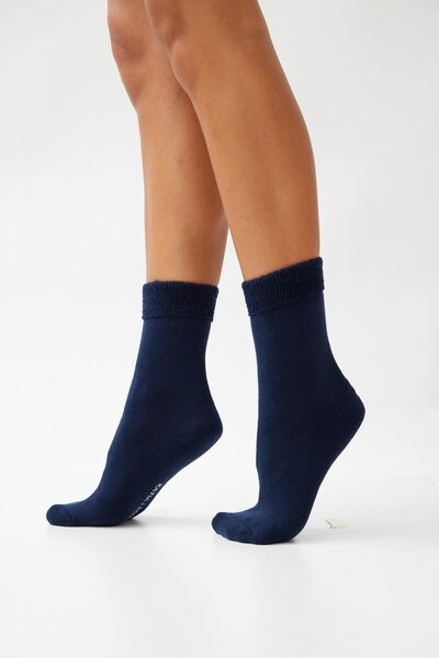 Katia&Bony Тъмносини момичешки чорапи с кърпа