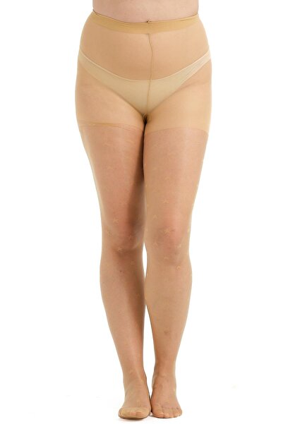 C&City Pack of 2 Star Patterned Large Size Pantyhose Skin