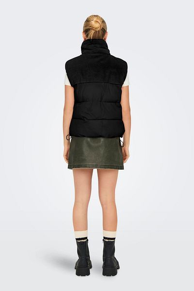 ONLY Soft Feather Onlwanja Inflatable Vest - Quilted, Stand Collar, Regular Fit Vest 15322053