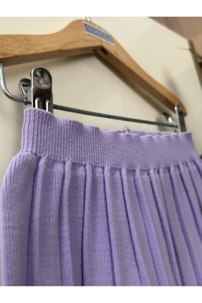 Meriç bebe Fusta de tendință din tricotaje plisate cu talie elastică pentru fete