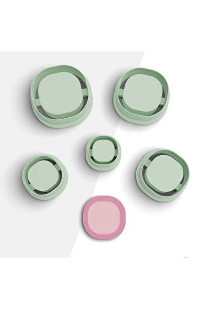 brocutters قالب قطع طين بوليمر دائري منقوش عضوي، قالب حلق، قاطع طين، 5 مقاسات...