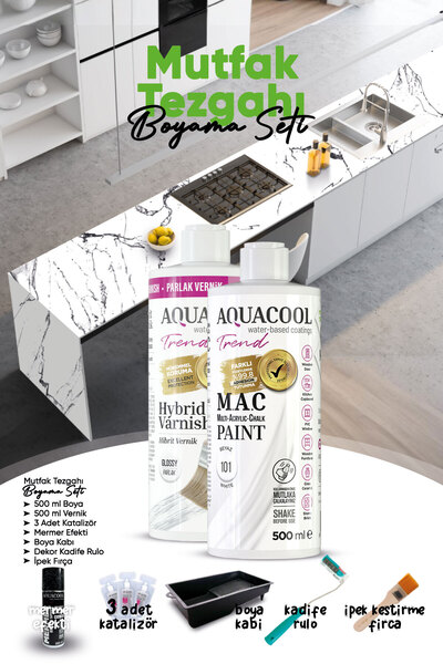 Aquacool Trend Mermer Boyama Seti - Fayans Boyama Seti