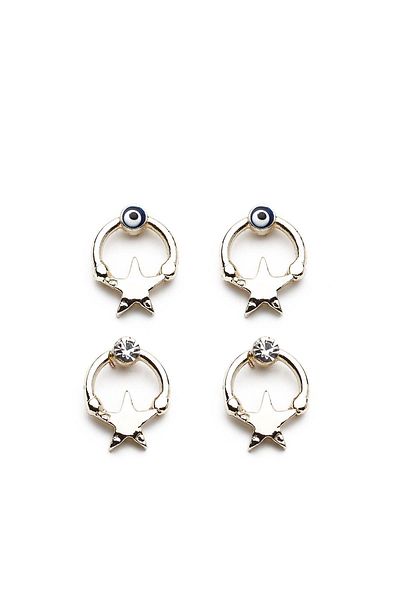 Modex Starry Gold Yellow Earring Set