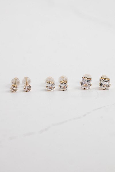 Modex Minimal Multiple Earrings Set