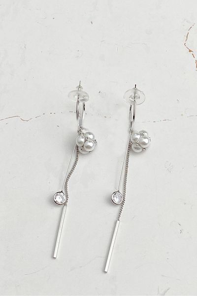 Modex Pearl Ball Dangle Earrings