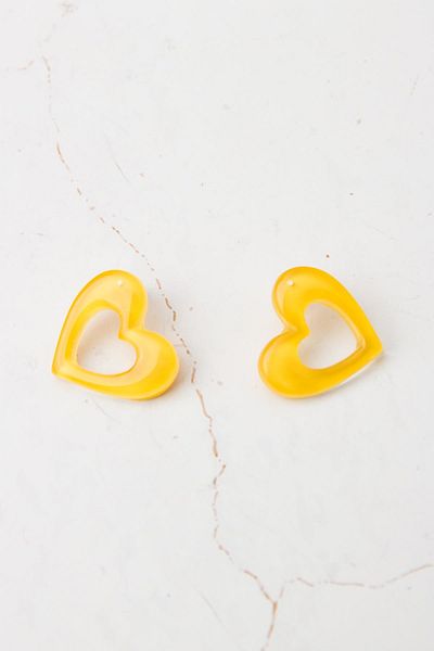 Modex Acrylic Heart Earrings