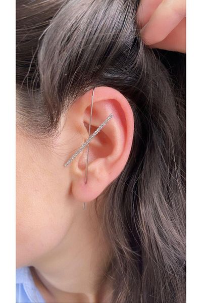 Modex Zircon Stone Interlaced Cartilage Earrings