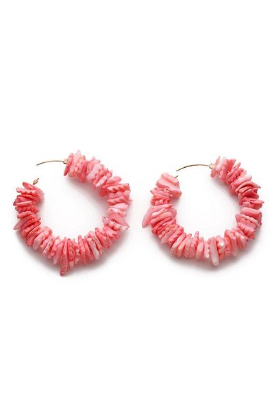 Modex Pink hoop earrings
