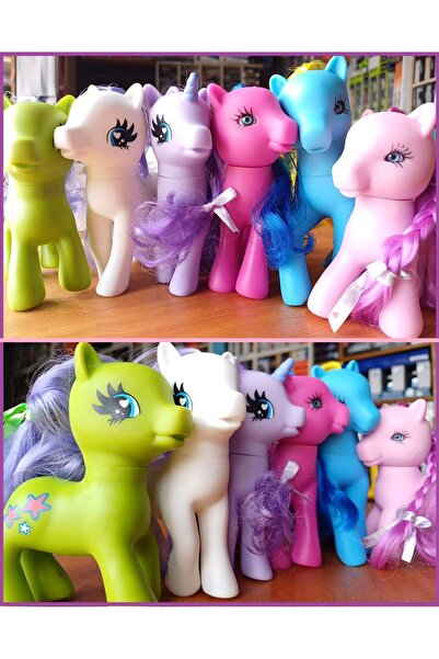 OYUNCAKSAHİLİ PONY PEGASUS UNİCORN OYUNCAK 6 ADET BÜYÜK BOY KIRILMAZ AYAKTA D...