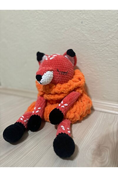 Pocket Amigurumi Çıngıraklı Uyku Arkadaşı Tilki