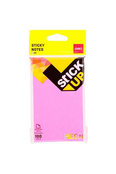 Deli Deli EA02502 Sticky Notes 100 Sheets, 76x126 mm Size, Multicolour