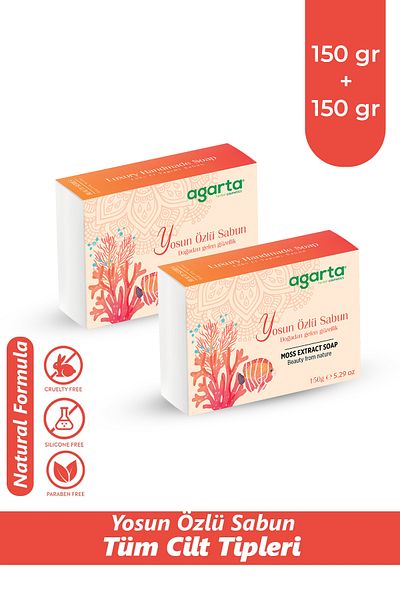 Agarta Seaweed Natural Extract Soap - 150 Gr X 2 Pieces