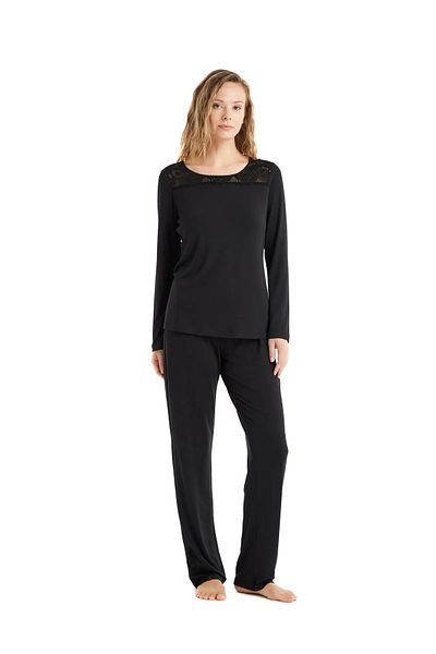 Blackspade Modal Fabric Soft Textured Long Sleeve Women's Pjamas Suit