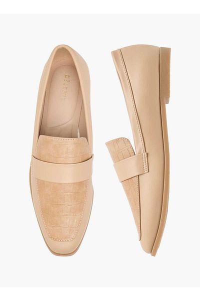 Celeste Women's Textured Slip-On Ballerina Shoes