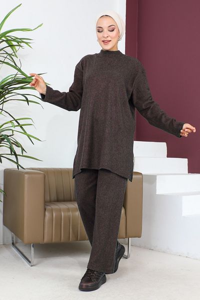 MAY MARA Large Size Steck Collar Winter Comfortable Fit Pants Suit