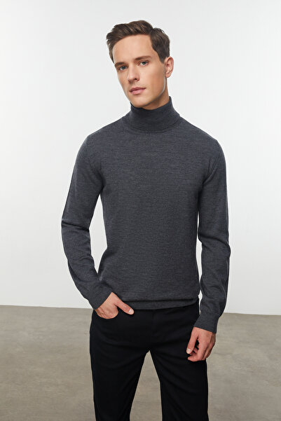 Mudo Balıkçı Yaka Merino Yün Kazak