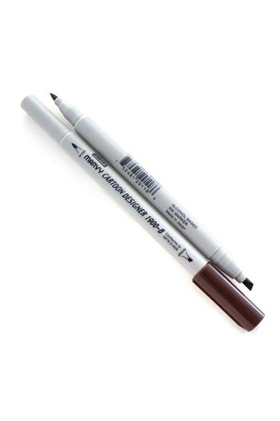 ADEL OYUNCAK Marvy 1900b-s/18 Dark Brown Graphic Marker Pen