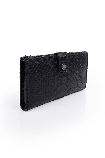 fubileather Πορτοφόλι Dusetos από γνήσιο δέρμα με λεπτομέρεια από δέρμα φιδιού