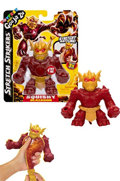 TOYFEST Goo Jit Zu Stretch Strikers Esnek Uzayan Yumuşak Tekli Figür Paket - ...